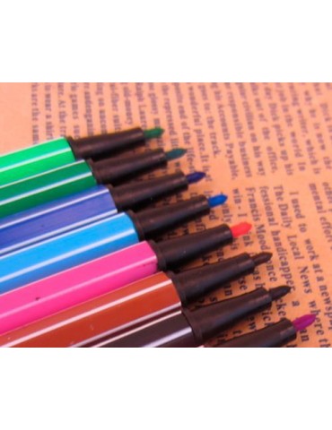 12 Pcs DIY Ink Card Making Colors Fine-tip Pens